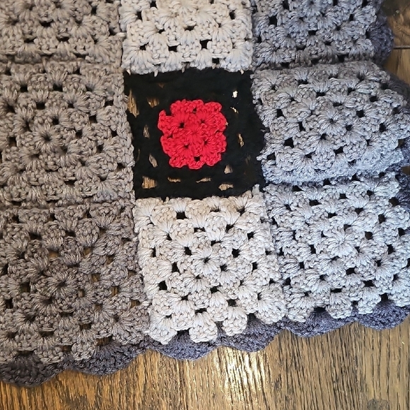 Handmade Crochet Patchwork Blanket - Picture 5 of 5